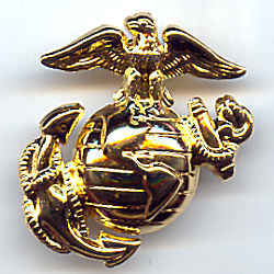A. Gold Anodized Enlisted Cap Device