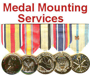 Military Award and Ribbon Medal Mounting