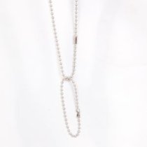 DOG TAG CHAINS SILVER (2 PIECE)