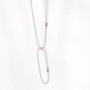 DOG TAG CHAINS SILVER (2 PIECE)