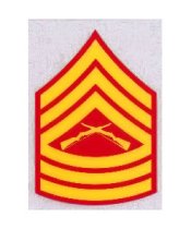 E8 - USMC MSGT Decal