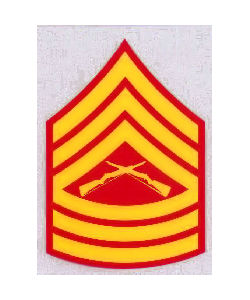 E8 - USMC MSGT Decal