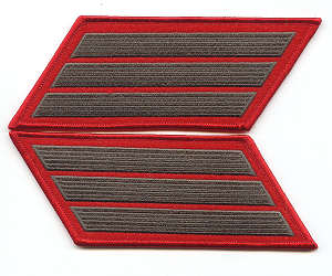 3rd Enlisted Service Stripes Alphas